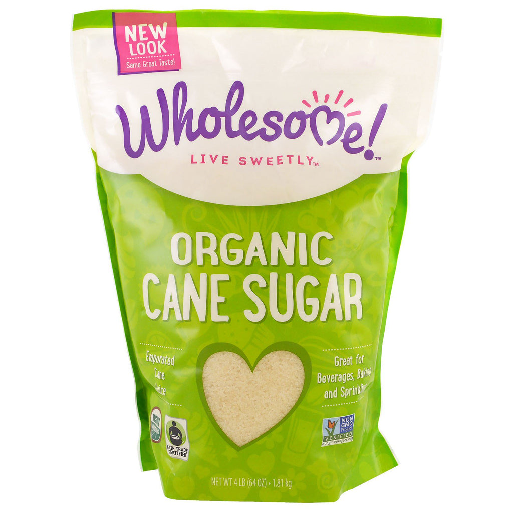Wholesome Sweeteners, Inc., rørsukker, 1,81 kg