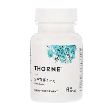 Thorne Onderzoek, 5-MTHF, 1 mg, 60 capsules