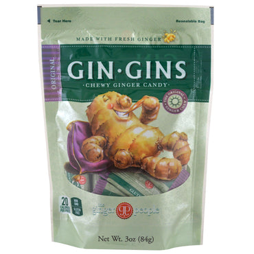 The Ginger People, GinÂ·Gins, Chewy Ginger Candy, Original, 3 oz (84 g)