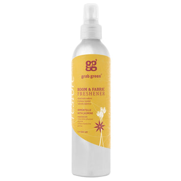 GrabGreen, Deodorante per ambienti e tessuti, Immortelle al gelsomino, 7 oz (207 ml)