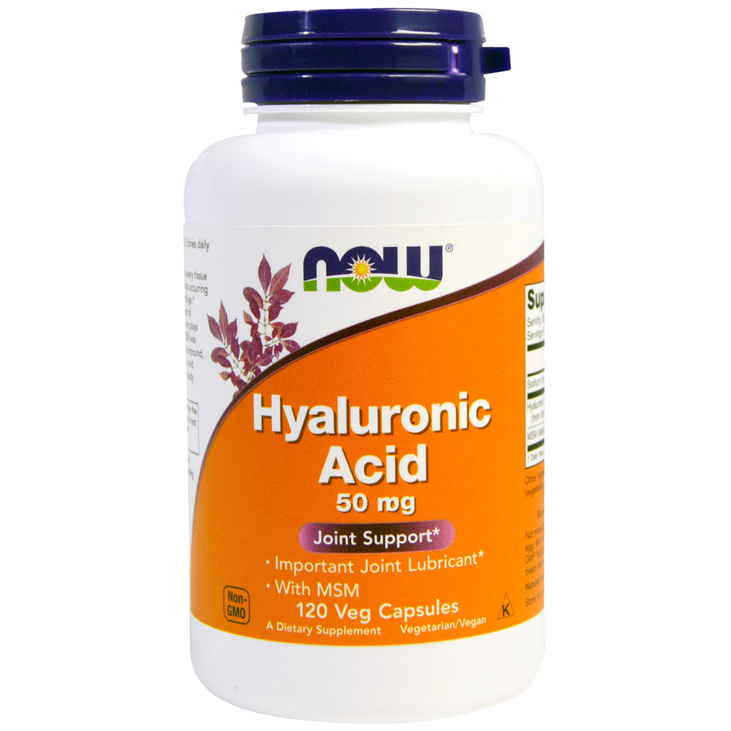 Now Foods, Hyaluronsäure, 50 mg, 120 pflanzliche Kapseln