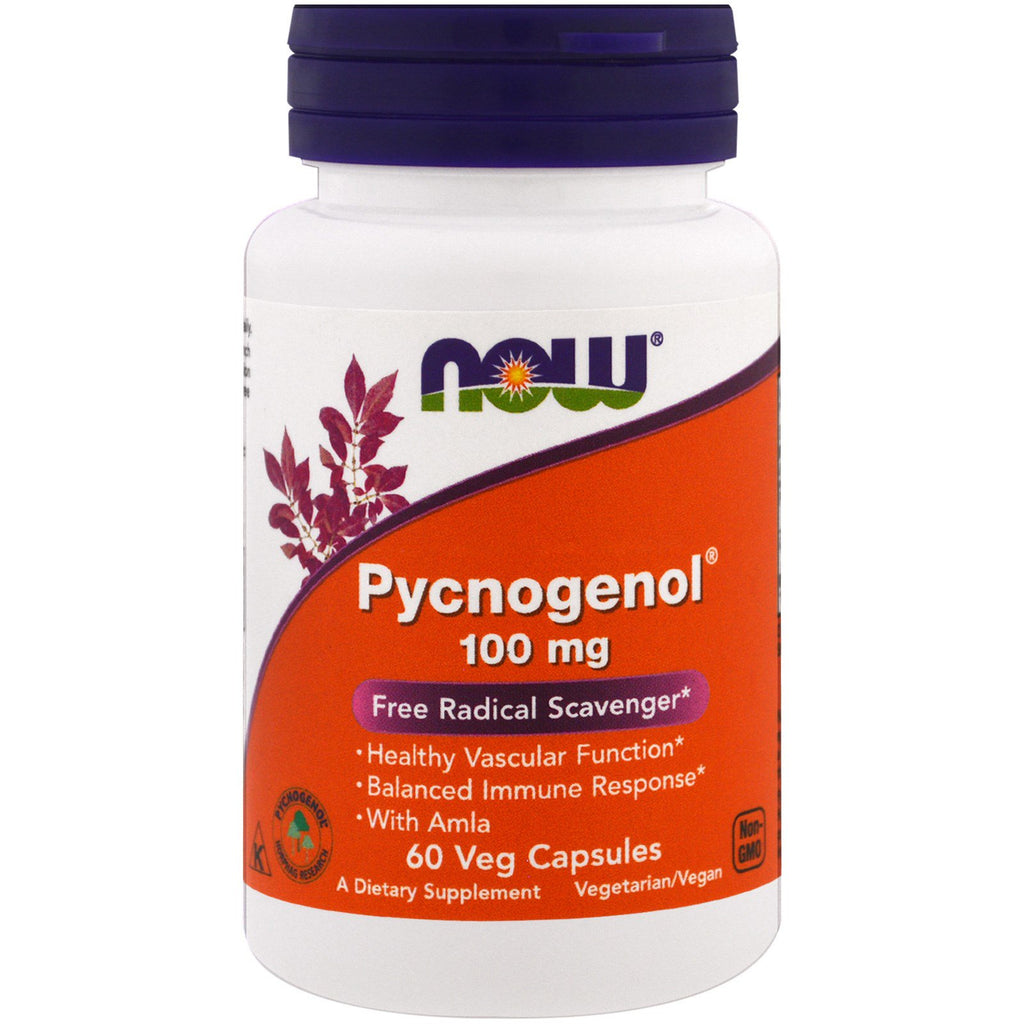 Now Foods, Pycnogenol, 100 mg, 60 capsule vegetali