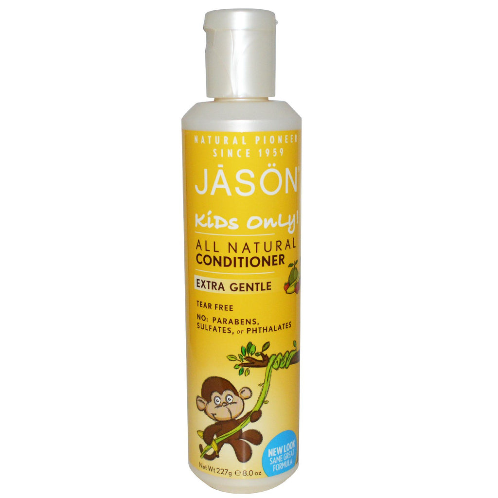 Jason Natural, ¡Solo para niños!, Extra suave, totalmente natural, acondicionador, 8 oz (227 g)