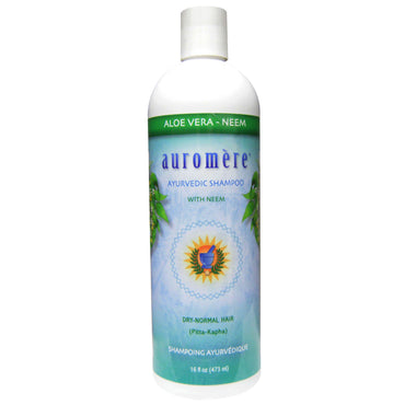 Auromere, Ayurvedic Shampoo, Aloe Vera - Neem, 16 fl oz (473 ml)