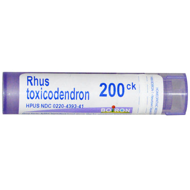 Boiron, remèdes uniques, Rhus Toxicodendron, 200CK, environ 80 granulés