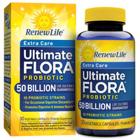 Renew Life, Extra Care, Ultimate Flora Probiotic, 50 Billion Live Cultures, 30 Vegetable Capsules