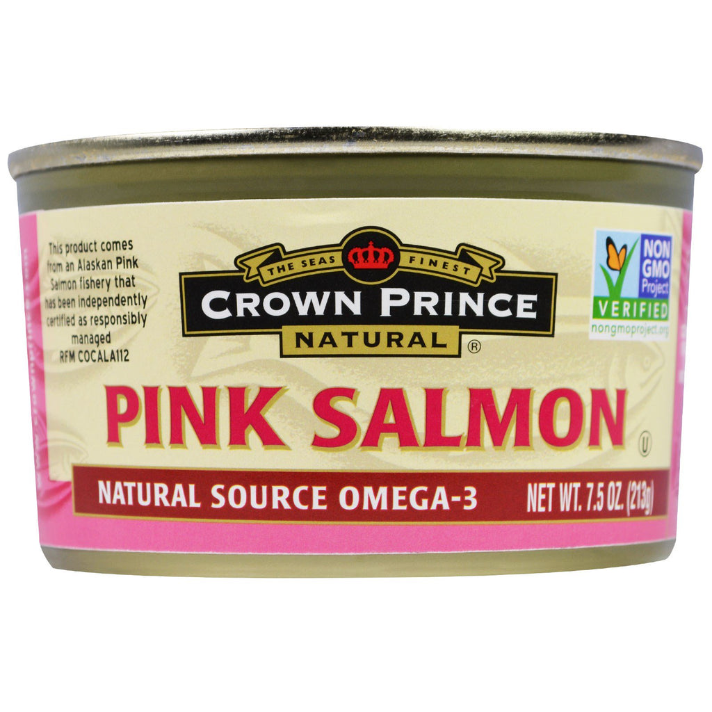Crown Prince Natural, Salmone Rosa, 7,5 once (213 g)