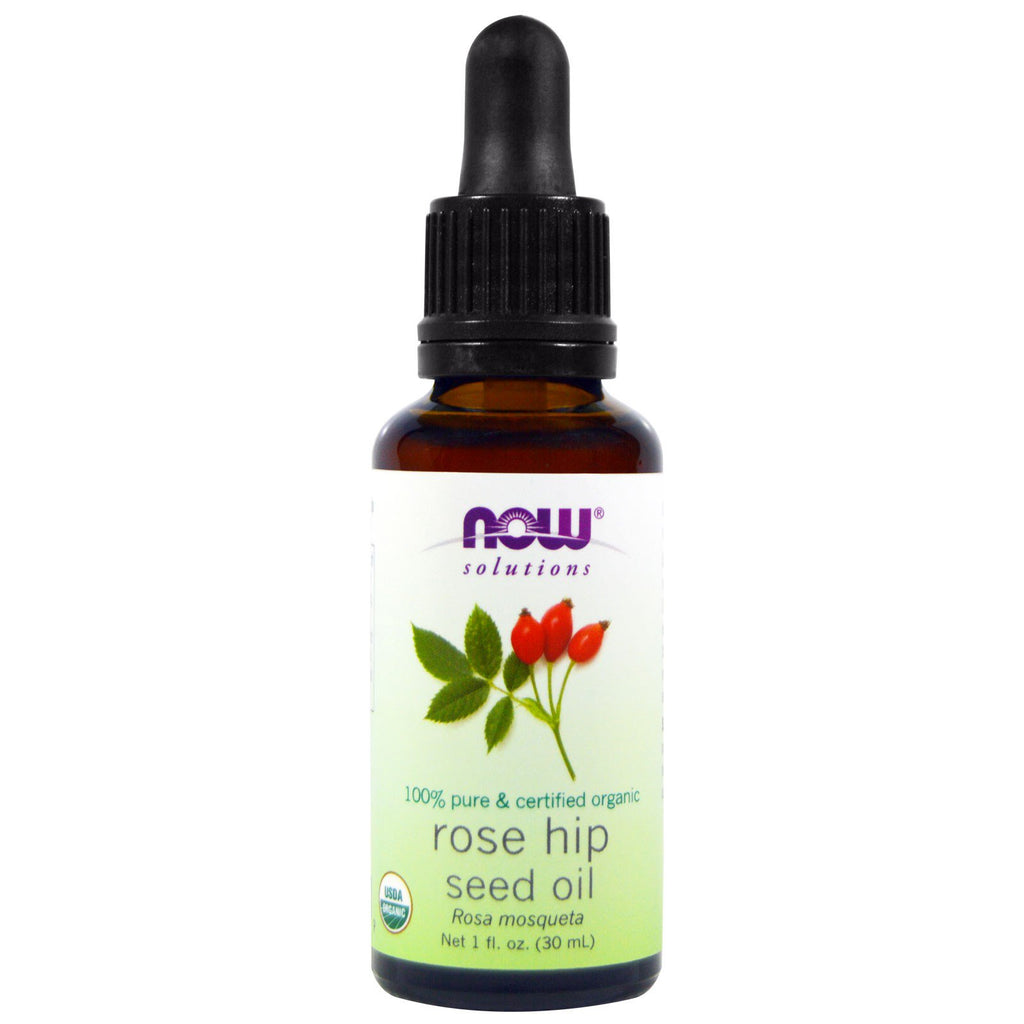Now Foods, Solutions, Certified  Rose Hip Seed Oil, 1 fl oz (30 ml)