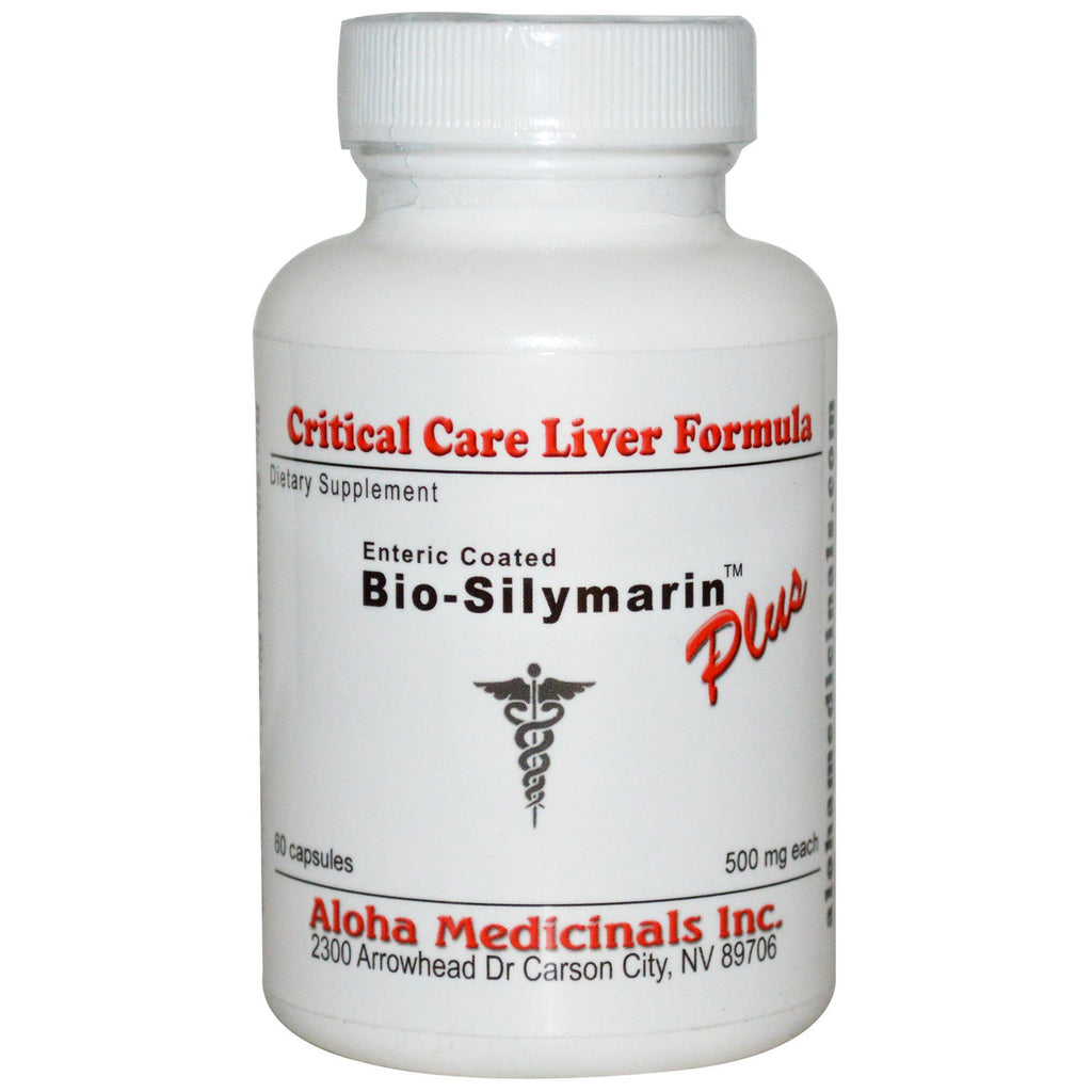 Aloha Medicinals Inc., Bio-Silymarin Plus, 500 mg, 60 kapslar