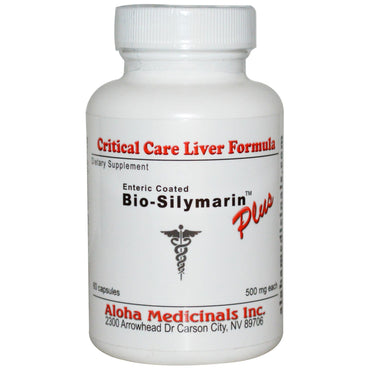 Aloha Medicinals Inc., Bio-Silymarin Plus, 500 mg, 60 kapsler