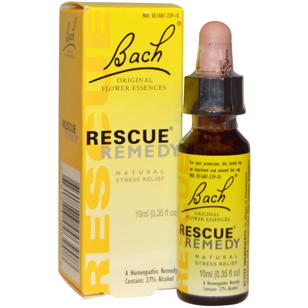 Bach, Original Flower Essences, Rescue Remedy, 0.35 fl oz (10 ml)