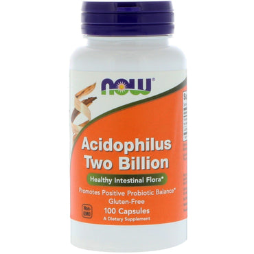 Now Foods, Acidophilus dos mil millones, 100 cápsulas