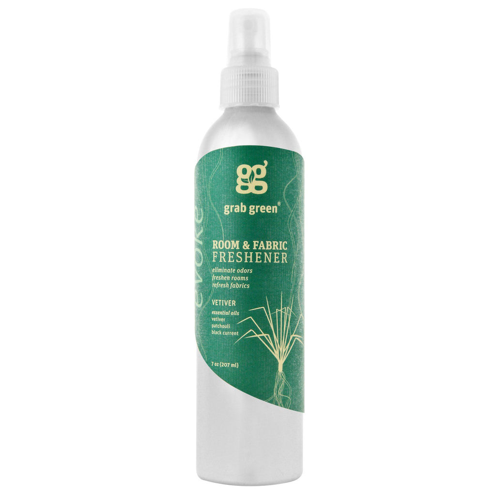 GrabGreen, Deodorante per ambienti e tessuti, Vetiver, 7 oz (207 ml)