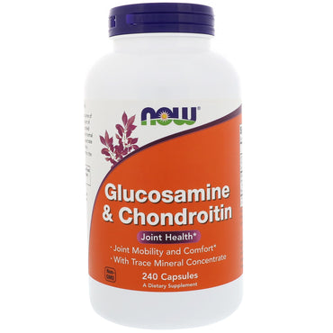 Now Foods, Glucosamine & Chondroitin, 240 Capsules
