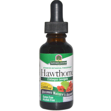 Nature's Answer, Hawthorne, alkoholfri, 2000 mg, 1 fl oz (30 ml)