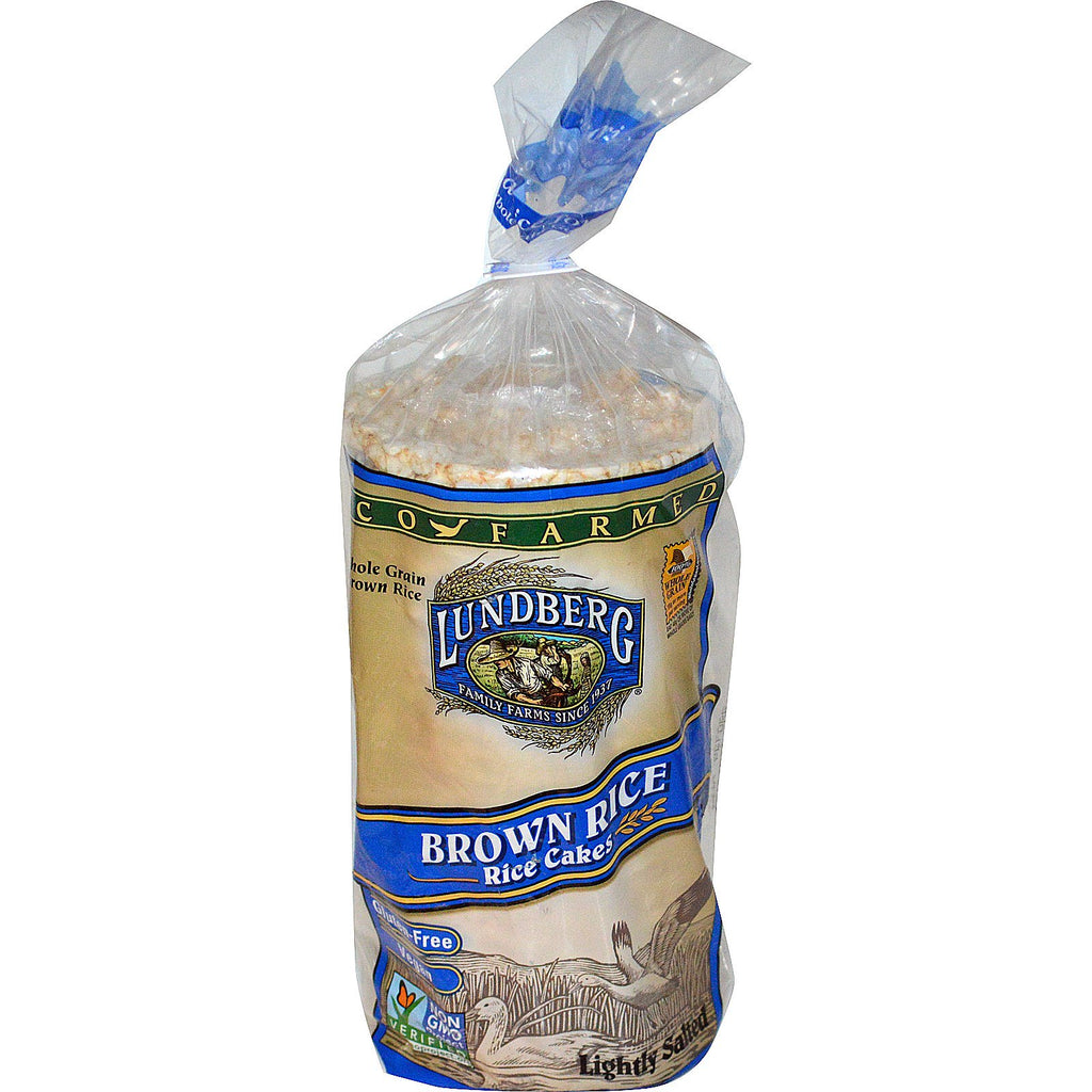 Lundberg, Brown Rice Rice Cakes, Lightly Salted, 8.5 oz (241 g)
