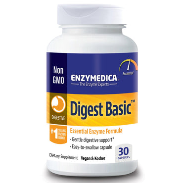 Enzymedica, Digest Basic, Formule enzymatique essentielle, 30 gélules