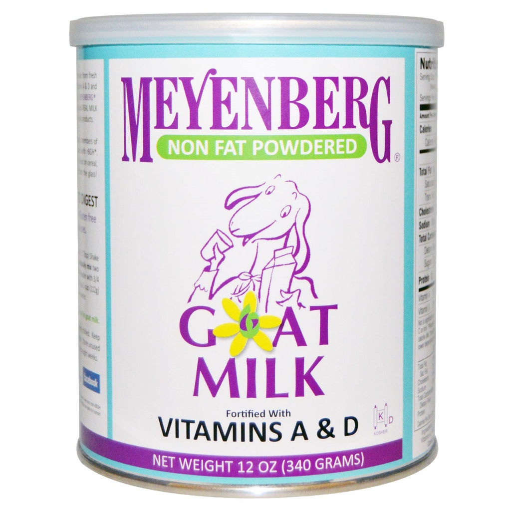 Mleko kozie Meyenberg, odtłuszczone mleko kozie w proszku, 12 uncji (340 g)