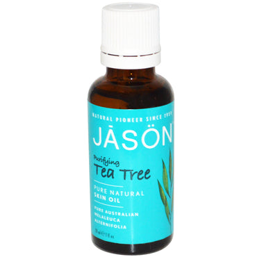 Jason Natural, Huile pour la peau, Arbre à thé purifiant, 1 fl oz (30 ml)