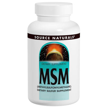 Source Naturals, MSM, 1000 mg, 120 tabletter