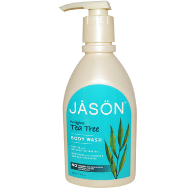 Jason Natural, Body Wash, Zuiverende Tea Tree, 30 fl oz (887 ml)