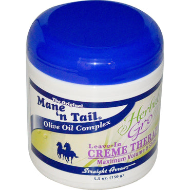 Mane 'n Tail, Herbal Gro, Terapia de crema sin enjuague, 5,5 oz (156 g)