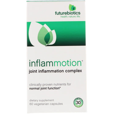FutureBiotics, InflamMotion, Complexe d'inflammation articulaire, 60 capsules végétariennes