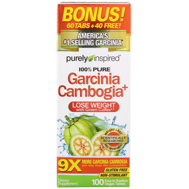 Purely Inspired, Garcinia Cambogia+, 100 Easy-To-Swallow Veggie Tablets