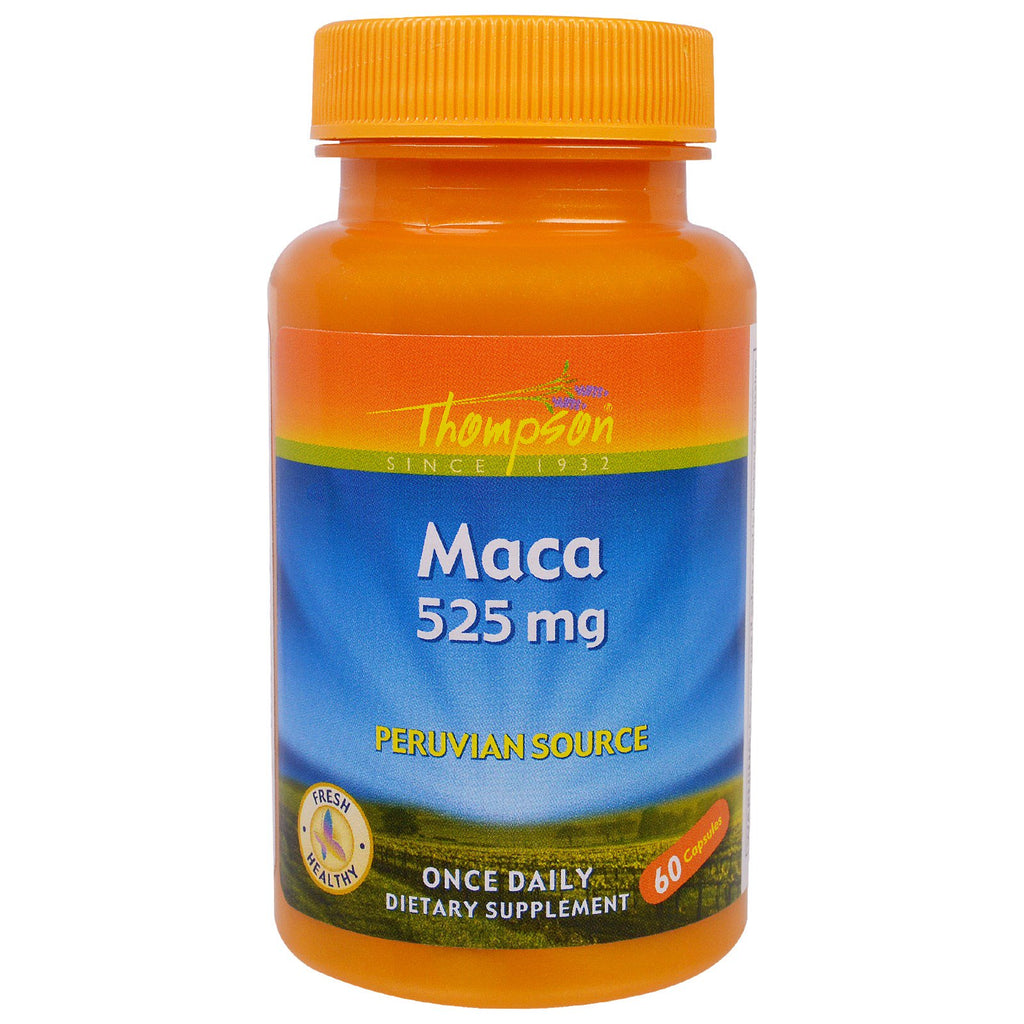 Thompson, マカ、525 mg、60 カプセル