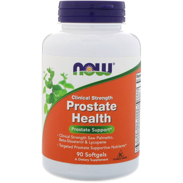 Now Foods, Fuerza clínica para la salud de la próstata, 90 cápsulas blandas