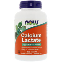 Now Foods, Lactate de calcium, 250 comprimés