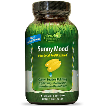 Irwin Naturals, Sunny Mood, 75 gélules liquides