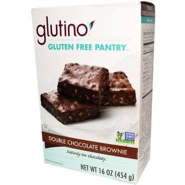 Glutino, ダブルチョコレートブラウニー、16 オンス (454 g)