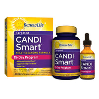 Renew Life, Targeted, Candi Smart, Yeast Cleansing Formula, 15 Day Program, 2 Part Program