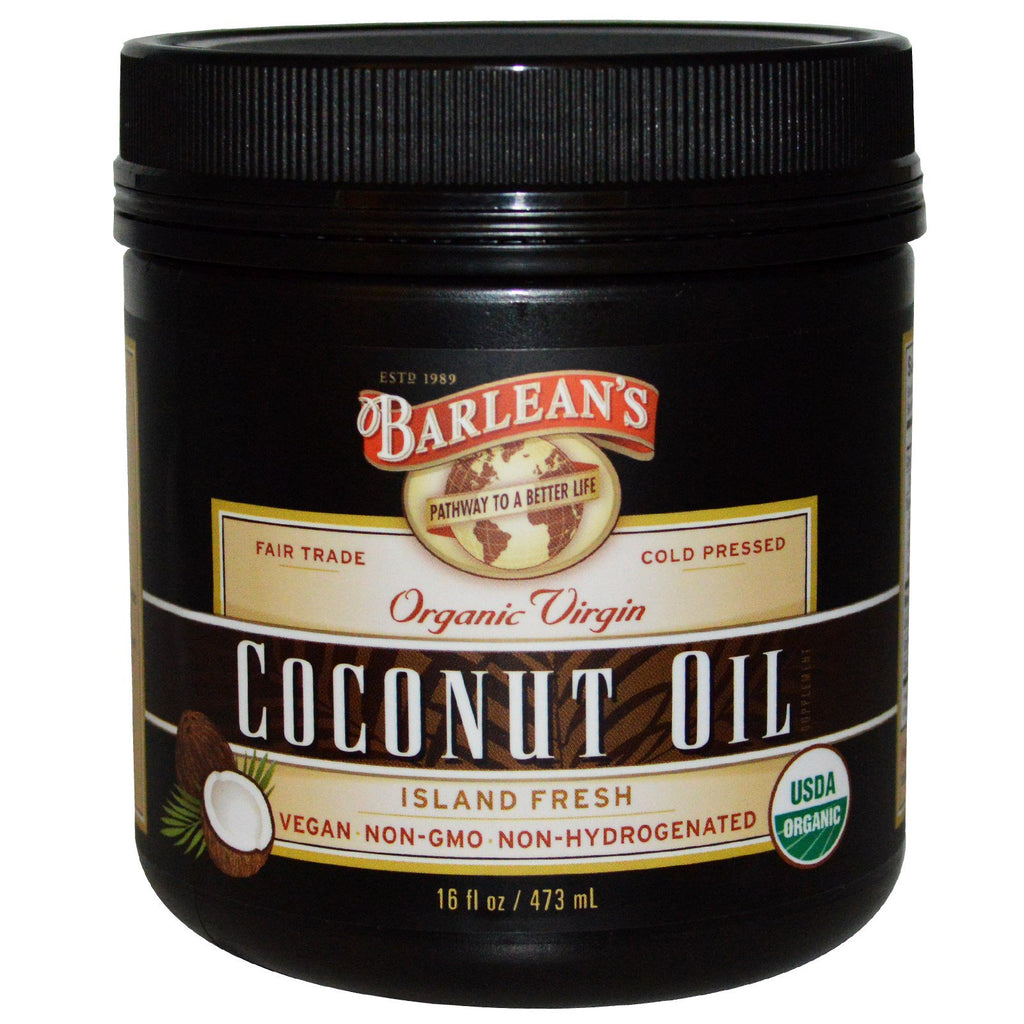 Barlean's, バージン ココナッツ オイル、16 液量オンス (473 ml)