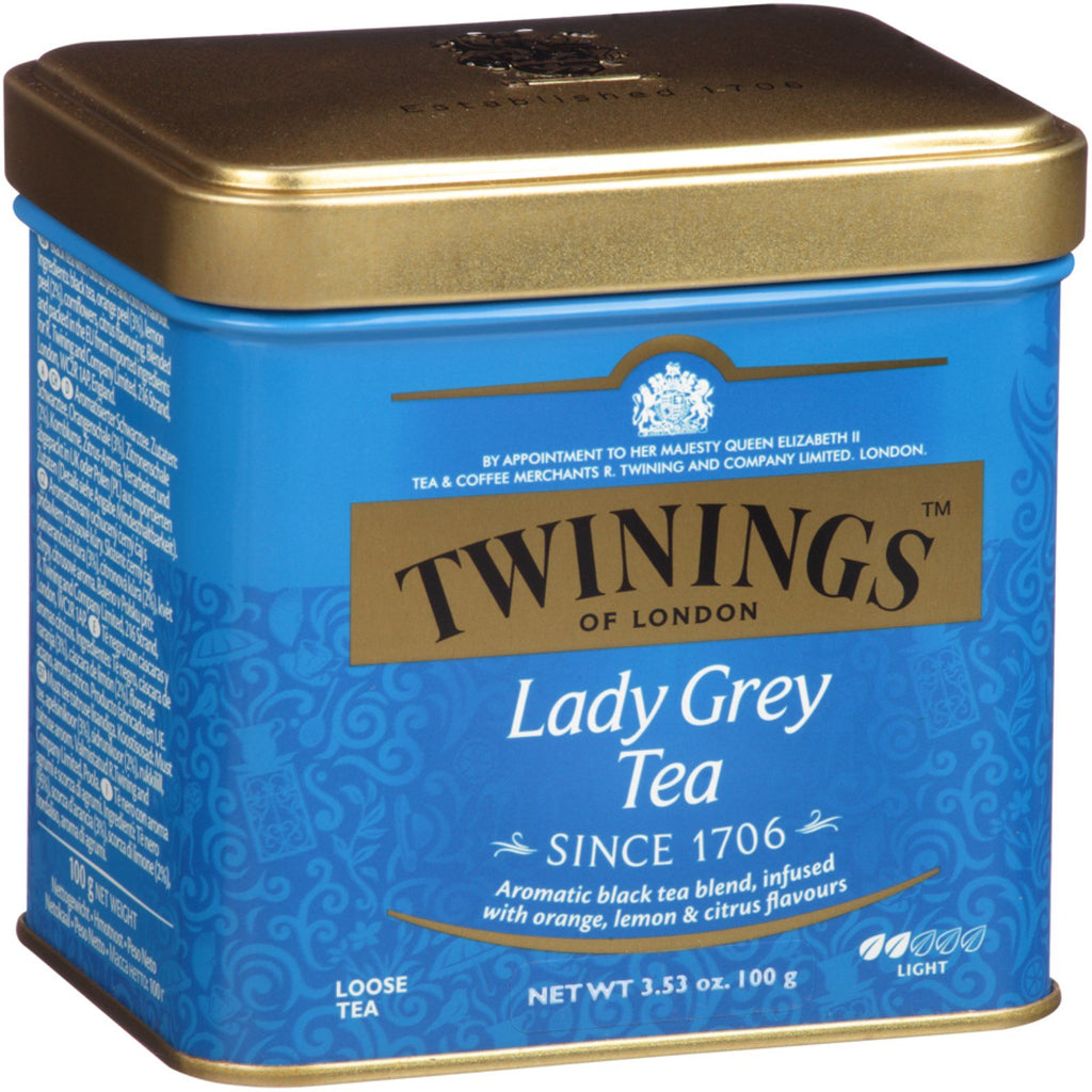 Twinings, ceai în vrac Lady Grey, 3,53 oz (100 g)