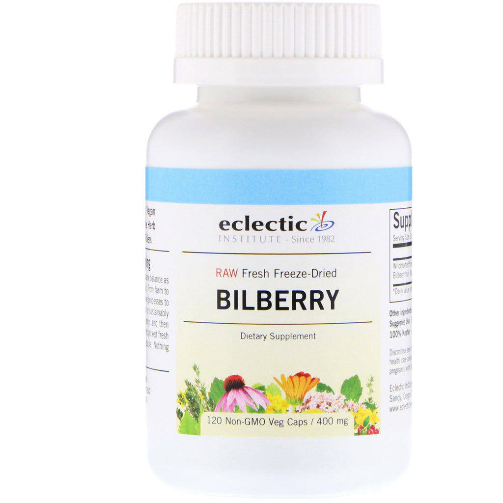 Eclectic Institute, Bilberry, 400 mg, 120 Veg Caps