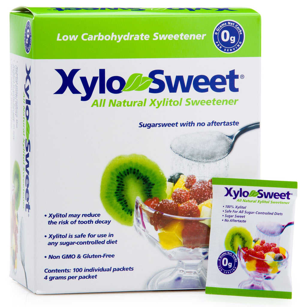 Xlear, Xylo-Sweet, 100 pachete, 4 g fiecare