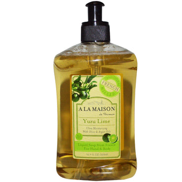 A La Maison de Provence, Hand & Body Liquid Soap, Yuzu Lime, 16.9 fl oz (500 ml)