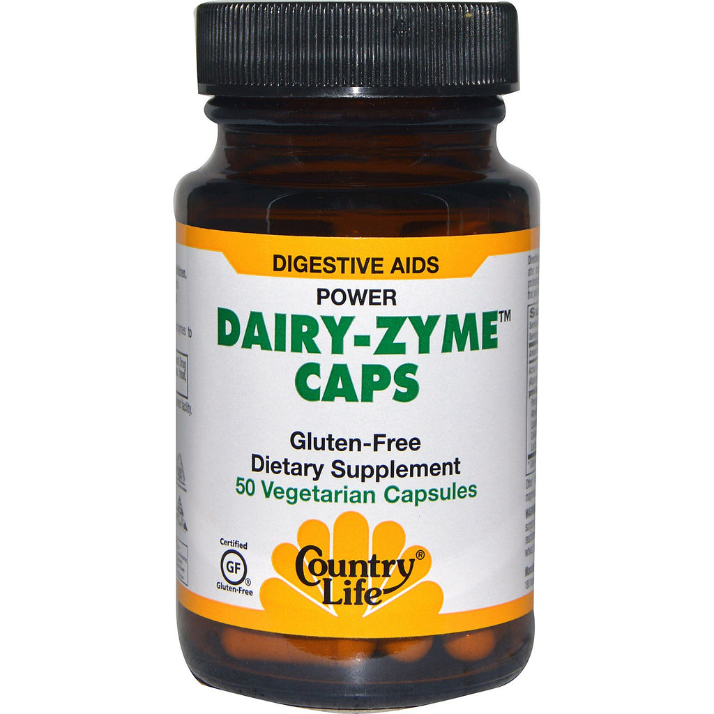Country Life, Capsules Dairy-Zyme, 50 Capsules végétariennes