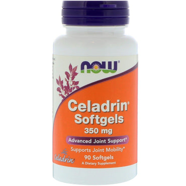Now Foods, Cápsulas blandas de celadrina, 350 mg, 90 cápsulas blandas