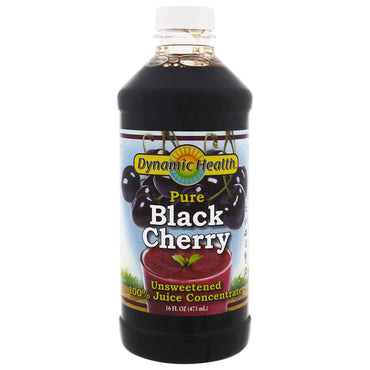 Dynamic Health Laboratories, Pure Black Cherry Juice, Unsweetened, 16 fl oz (473 ml)