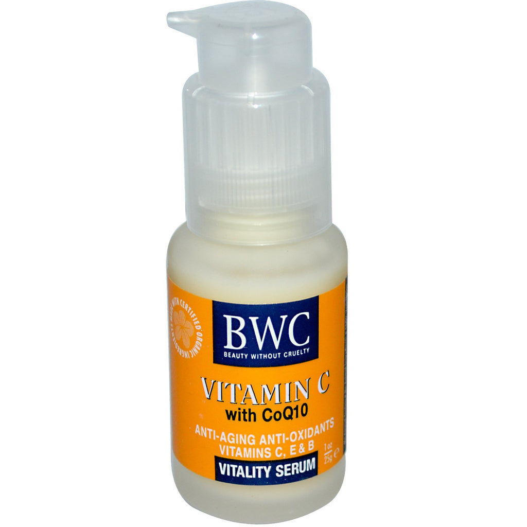 Beauty Without Cruelty, Vitamin C, With CoQ10, Vitality Serum, 1 oz (25 g)