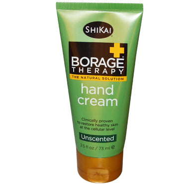 Shikai, Borage Therapy, Hand Cream, Aloe Vera Gel, Unscented, 2.5 fl oz (73 ml)