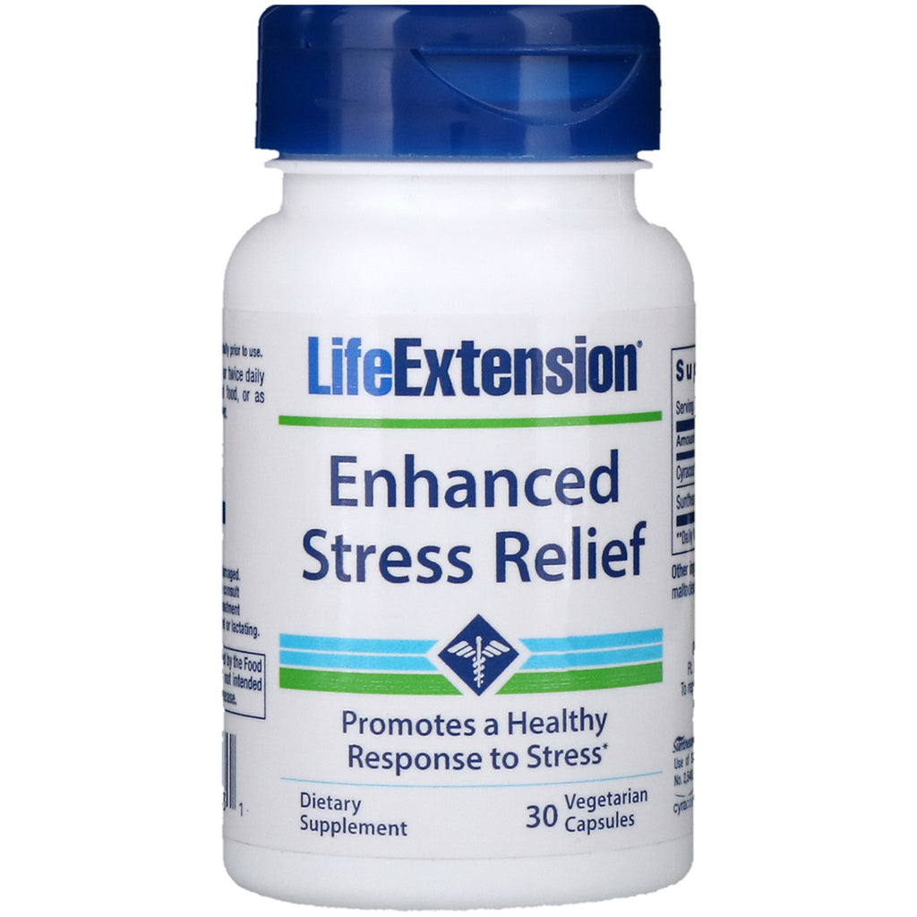 Life Extension, Alivio natural del estrés, 30 cápsulas vegetarianas