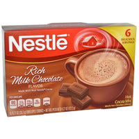 Nestle Hot Coa Mix، نكهة شوكولاتة الحليب الغنية، 6 عبوات، 0.71 أونصة (20.2 جم) لكل واحدة