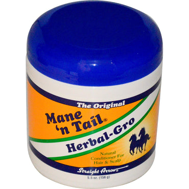 Mane 'n Tail, Herbal-Gro、髪と頭皮のためのナチュラルコンディショナー、5.5 oz (156 g)
