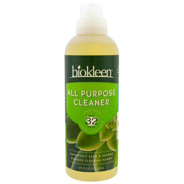 Bio Kleen, All Purpose Cleaner, Concentrated, Grapefruit Seed & Orange, 32 fl oz (946 ml)