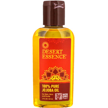 Desert Essence, Aceite de jojoba 100 % puro, 2 fl oz (60 ml)