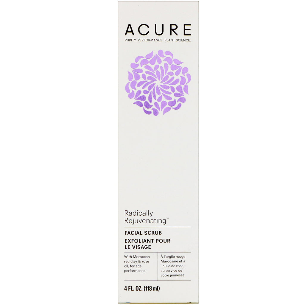 Acure, Radically Rejuvenating, Facial Scrub, 4 fl oz (118 ml)
